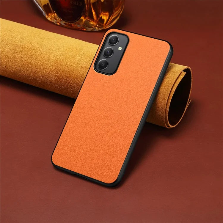 For Samsung Galaxy A35 5G Case Anti-Scratch Calf Texture Leather Phone Back Cover