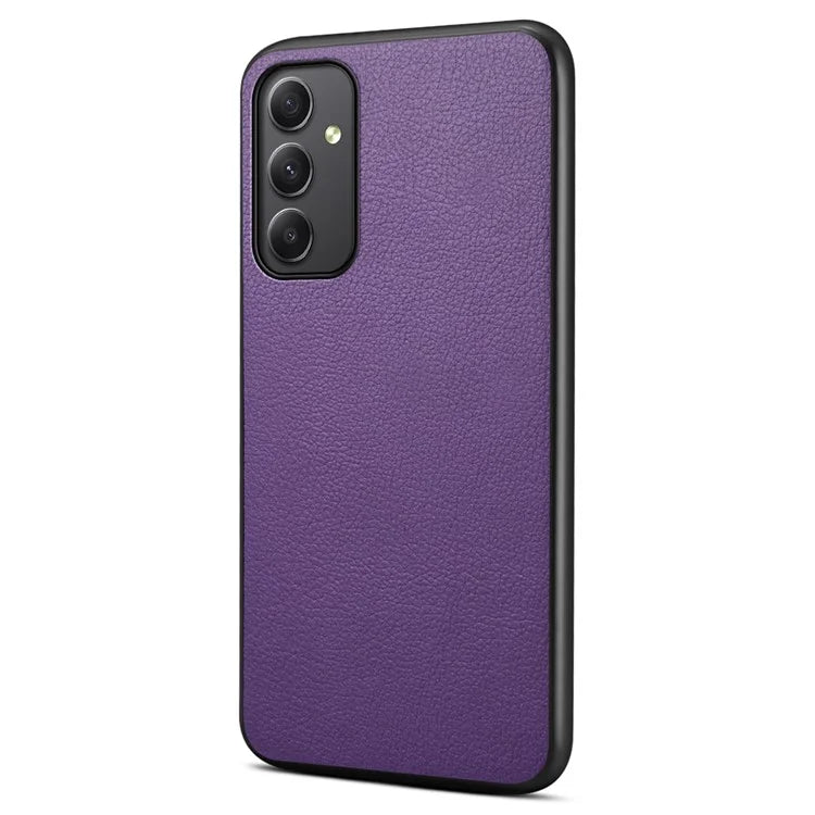 For Samsung Galaxy A35 5G Case Anti-Scratch Calf Texture Leather Phone Back Cover