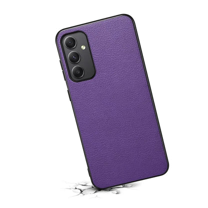 For Samsung Galaxy A35 5G Case Anti-Scratch Calf Texture Leather Phone Back Cover