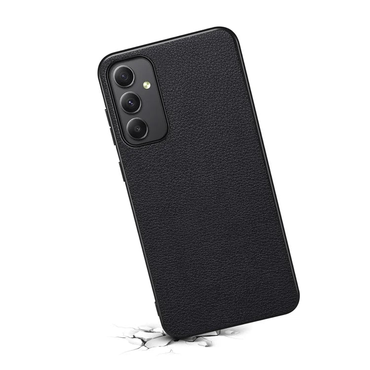 For Samsung Galaxy A35 5G Case Anti-Scratch Calf Texture Leather Phone Back Cover