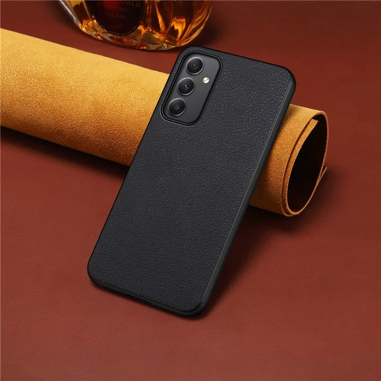 For Samsung Galaxy A35 5G Case Anti-Scratch Calf Texture Leather Phone Back Cover
