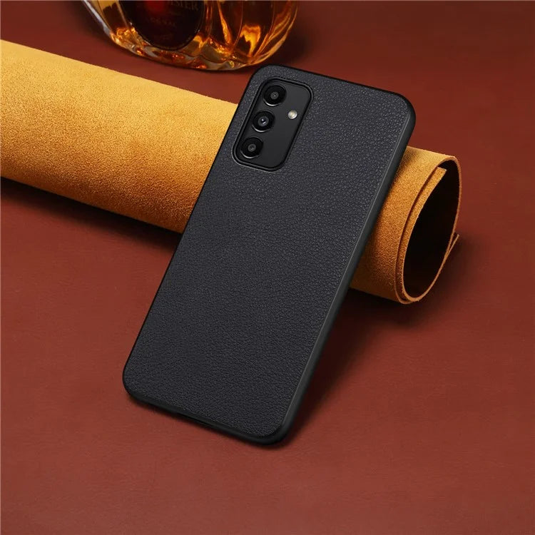 For Samsung Galaxy A13 5G Case PU Leather Calf Texture Shockproof Protective Back Cover