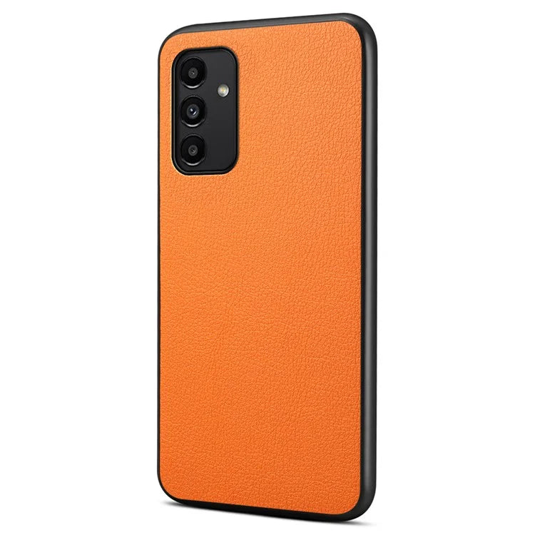 For Samsung Galaxy A13 5G Case PU Leather Calf Texture Shockproof Protective Back Cover