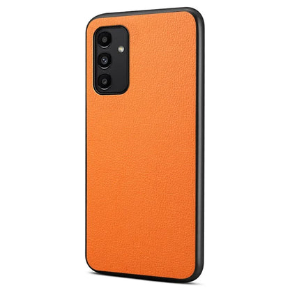 For Samsung Galaxy A13 5G Case PU Leather Calf Texture Shockproof Protective Back Cover