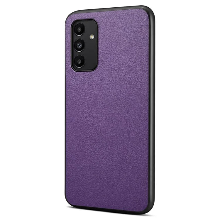 For Samsung Galaxy A13 5G Case PU Leather Calf Texture Shockproof Protective Back Cover