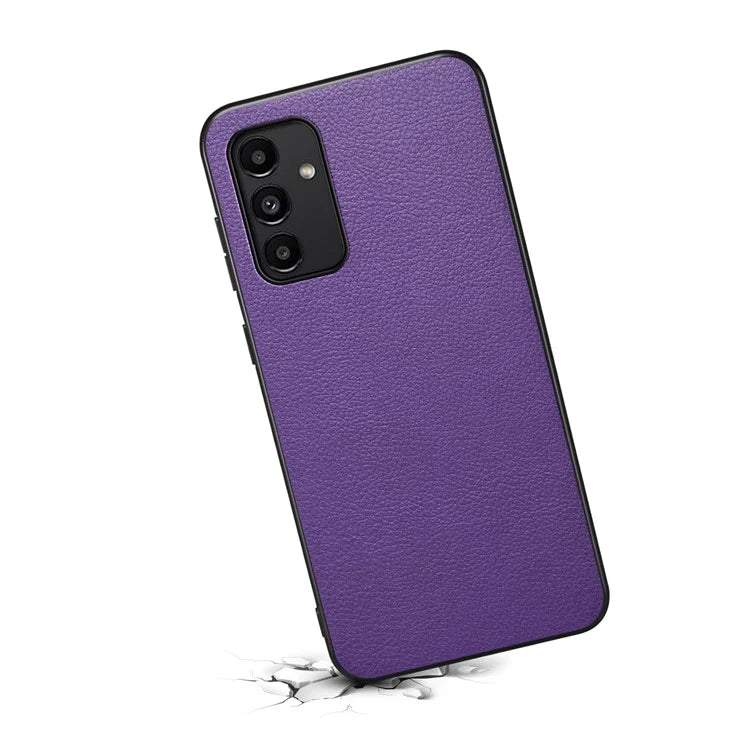 For Samsung Galaxy A13 5G Case PU Leather Calf Texture Shockproof Protective Back Cover
