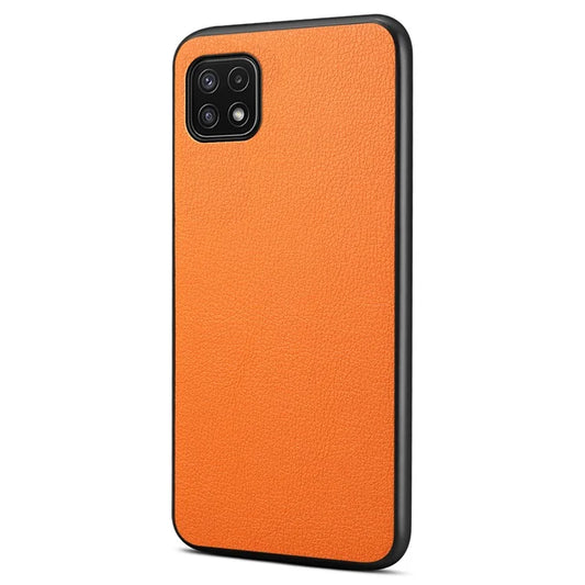 For Samsung Galaxy A22 5G (EU Version) Case PU Leather Fingerprint-Resistant Back Cover