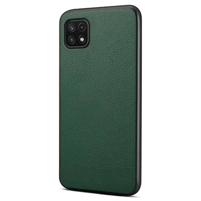For Samsung Galaxy A22 5G (EU Version) Case PU Leather Fingerprint-Resistant Back Cover