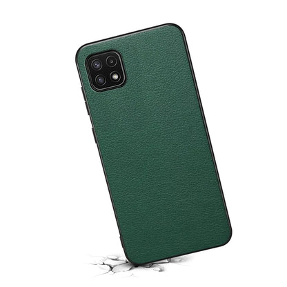 For Samsung Galaxy A22 5G (EU Version) Case PU Leather Fingerprint-Resistant Back Cover