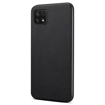 For Samsung Galaxy A22 5G (EU Version) Case PU Leather Fingerprint-Resistant Back Cover