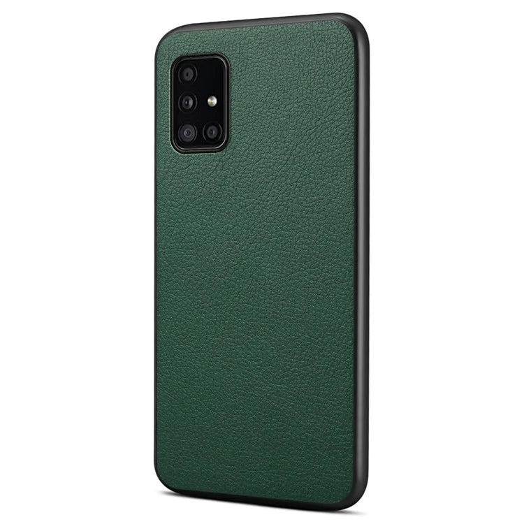 For Samsung Galaxy A51 4G SM-A515 Case PU Leather+PC+TPU Slim-Fit Phone Shell