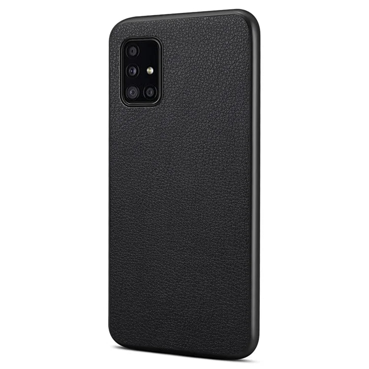 For Samsung Galaxy A51 4G SM-A515 Case PU Leather+PC+TPU Slim-Fit Phone Shell