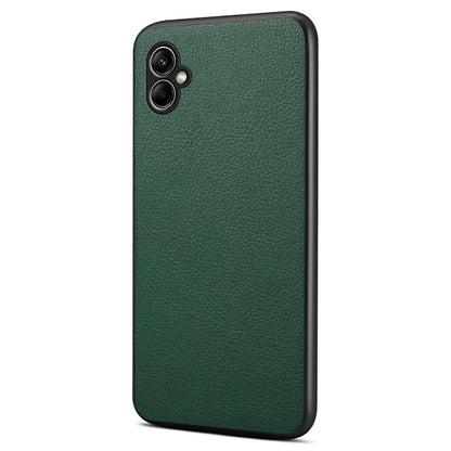 For Samsung Galaxy A05 4G Case PU Leather Coated PC+TPU Protective Anti-slip Phone Cover