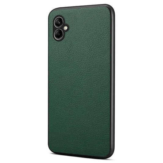 For Samsung Galaxy A05 4G Case PU Leather Coated PC+TPU Protective Anti-slip Phone Cover