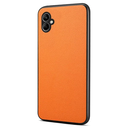 For Samsung Galaxy A05 4G Case PU Leather Coated PC+TPU Protective Anti-slip Phone Cover