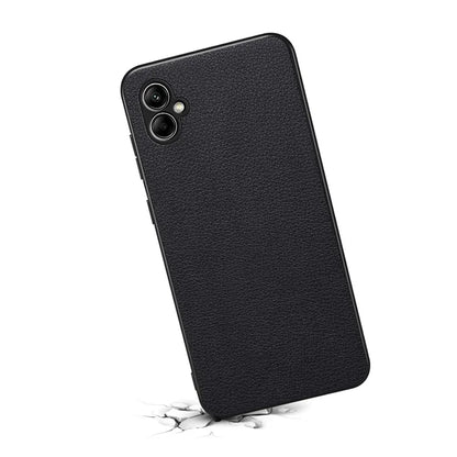 For Samsung Galaxy A05 4G Case PU Leather Coated PC+TPU Protective Anti-slip Phone Cover