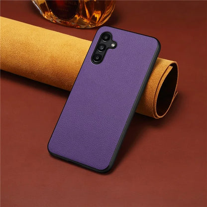 For Samsung Galaxy A15 4G / 5G Case Hybrid Leather Coated PC+TPU Shookproof Protection Cover