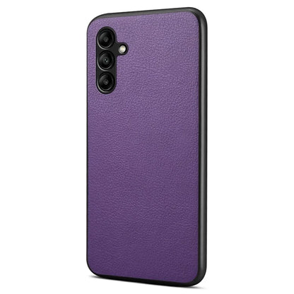 For Samsung Galaxy A05s 4G Case Anti-Drop Calf Texture Leather Coating Back Cover