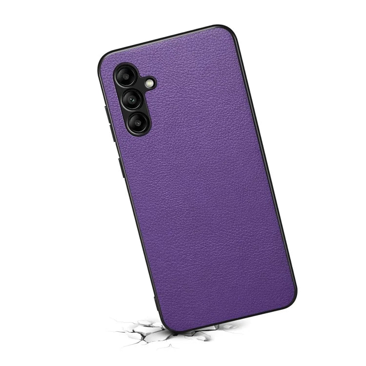 For Samsung Galaxy A05s 4G Case Anti-Drop Calf Texture Leather Coating Back Cover