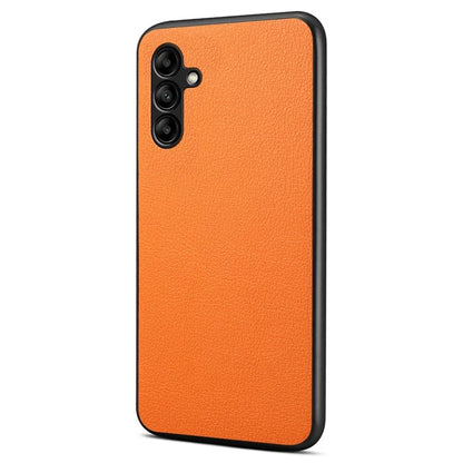 For Samsung Galaxy A05s 4G Case Anti-Drop Calf Texture Leather Coating Back Cover