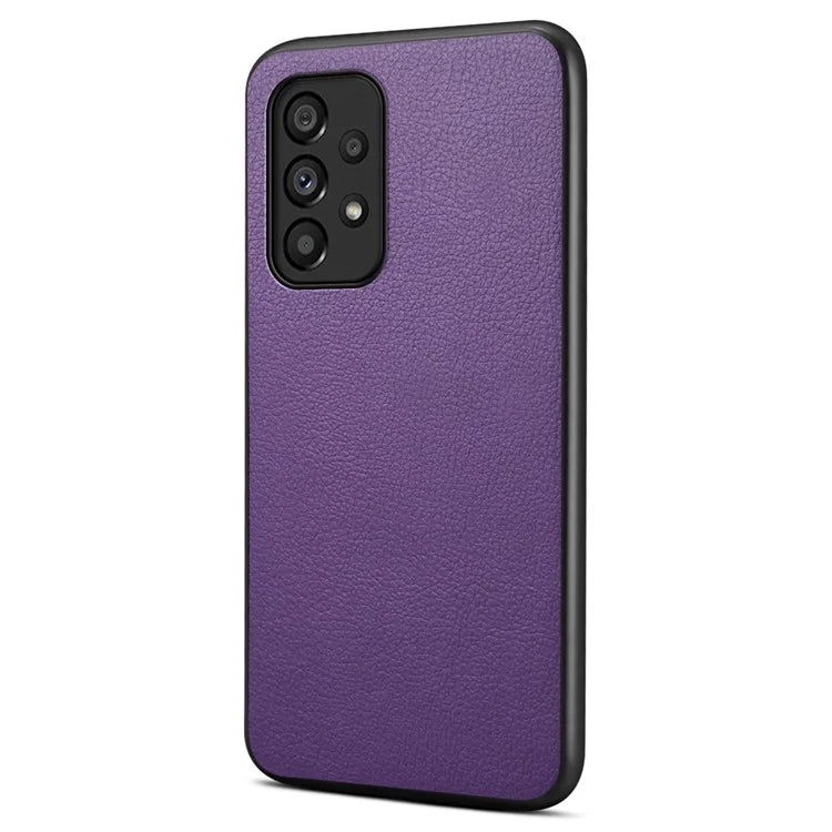 For Samsung Galaxy A53 5G Case PU Leather Calf Texture Protection Shell Back Cover