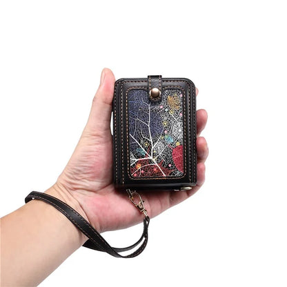 For Samsung Galaxy Z Flip5 5G Case PU Leather+PC Interstellar Pattern Phone Cover with Straps