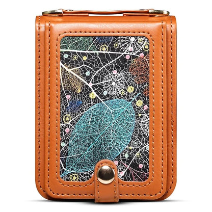 For Samsung Galaxy Z Flip3 5G Case with Wrist Strap Leather+PC Shockproof Phone Cover