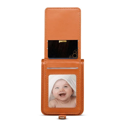 For Samsung Galaxy Z Flip3 5G Case with Wrist Strap Leather+PC Shockproof Phone Cover