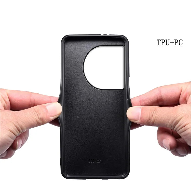 For OnePlus Ace 2 Pro 5G Case PU Leather Drop Protection Protective Back Shell