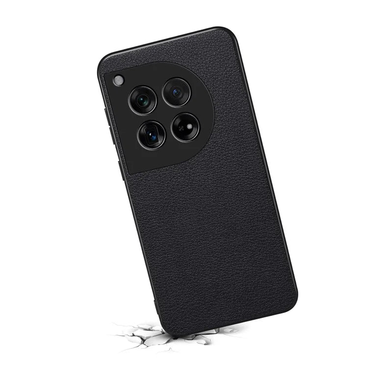 Leather Case for OnePlus 12 5G Shell Scratch-proof Calf Texture Back Cover