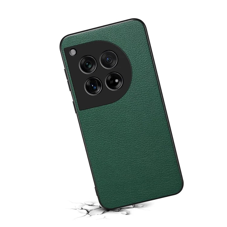 Leather Case for OnePlus 12 5G Shell Scratch-proof Calf Texture Back Cover
