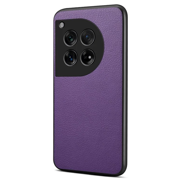 Leather Case for OnePlus 12 5G Shell Scratch-proof Calf Texture Back Cover