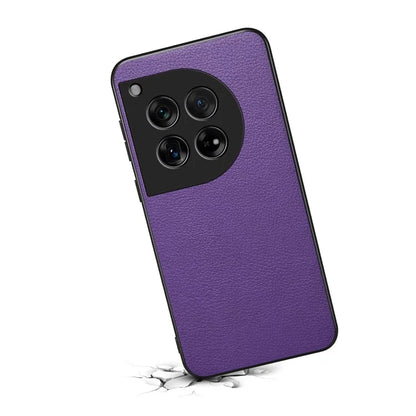 Leather Case for OnePlus 12 5G Shell Scratch-proof Calf Texture Back Cover