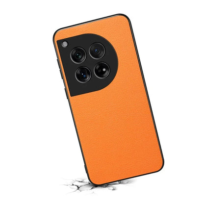 Leather Case for OnePlus 12 5G Shell Scratch-proof Calf Texture Back Cover