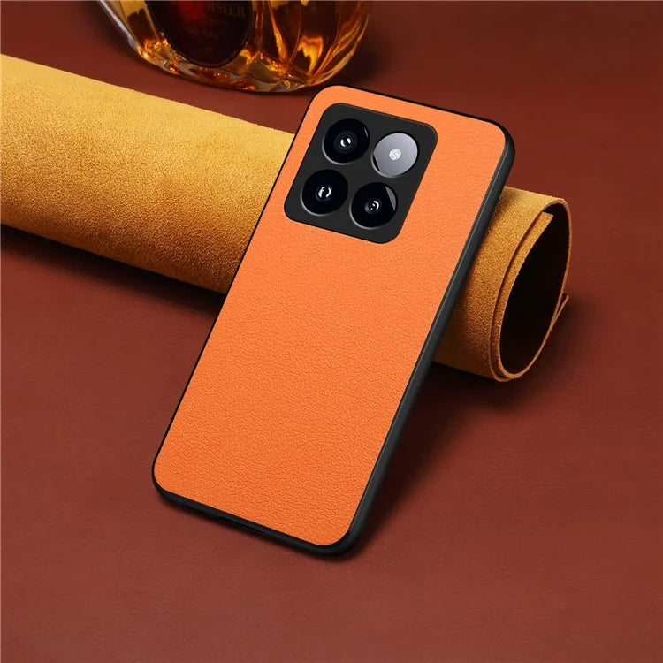 Case for Xiaomi 14 Pro Shell PU Leather+TPU+PC Calf Texture Cover