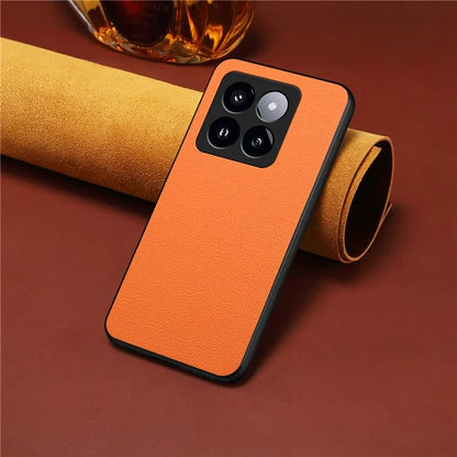 Case for Xiaomi 14 Pro Shell PU Leather+TPU+PC Calf Texture Cover