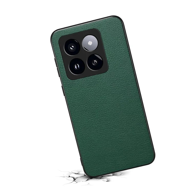 Case for Xiaomi 14 Pro Shell PU Leather+TPU+PC Calf Texture Cover