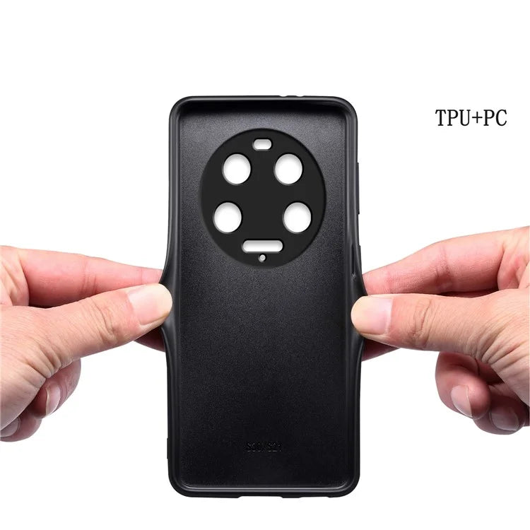 For Xiaomi 13 Ultra Case Ultra Thin Calf Texture Phone Back Protector