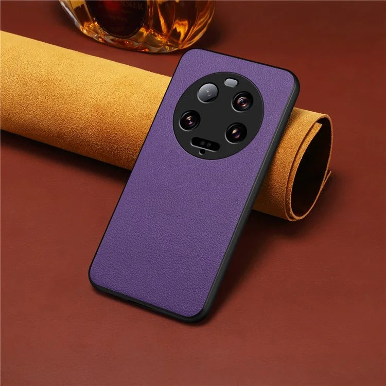 For Xiaomi 13 Ultra Case Ultra Thin Calf Texture Phone Back Protector