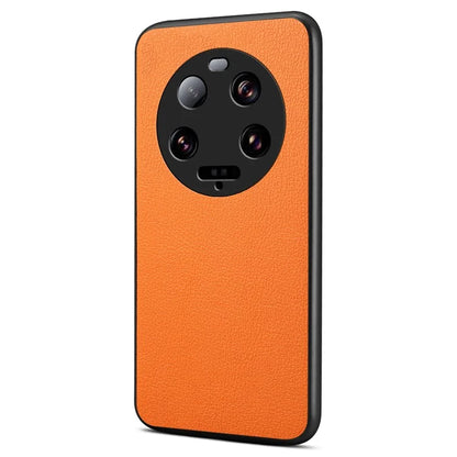 For Xiaomi 13 Ultra Case Ultra Thin Calf Texture Phone Back Protector