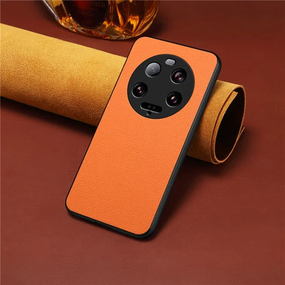For Xiaomi 13 Ultra Case Ultra Thin Calf Texture Phone Back Protector
