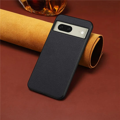 For Google Pixel 8 Case PU Leather Coated PC+TPU Drop-proof Phone Guard Cover