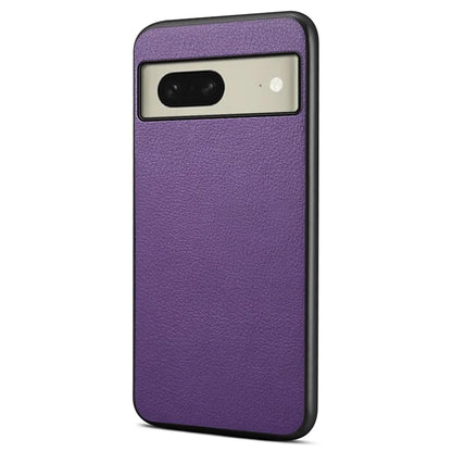 For Google Pixel 8 Case PU Leather Coated PC+TPU Drop-proof Phone Guard Cover