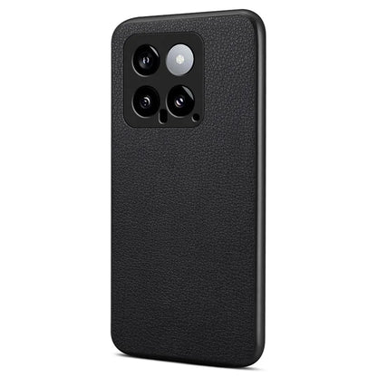 For Xiaomi 14 Case Hybrid Leather Coated PC+TPU Anti-drop Smart Phone Cover