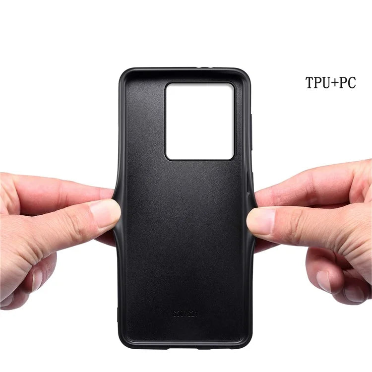 For Xiaomi 13T / 13T Pro / Redmi K60 Ultra Shockproof Case Calf Texture Leather Coating Phone Shell