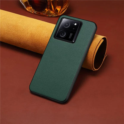 For Xiaomi 13T / 13T Pro / Redmi K60 Ultra Shockproof Case Calf Texture Leather Coating Phone Shell