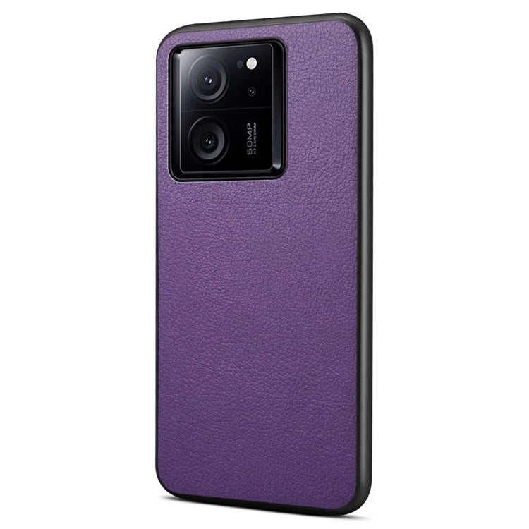 For Xiaomi 13T / 13T Pro / Redmi K60 Ultra Shockproof Case Calf Texture Leather Coating Phone Shell