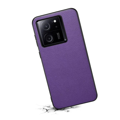 For Xiaomi 13T / 13T Pro / Redmi K60 Ultra Shockproof Case Calf Texture Leather Coating Phone Shell