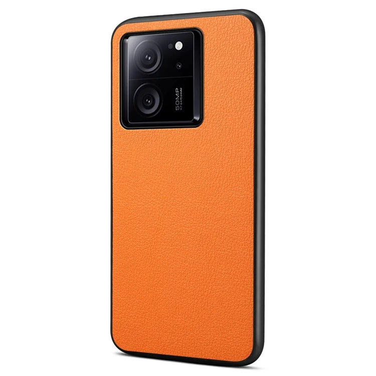 For Xiaomi 13T / 13T Pro / Redmi K60 Ultra Shockproof Case Calf Texture Leather Coating Phone Shell