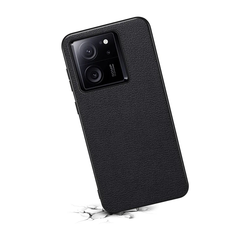 For Xiaomi 13T / 13T Pro / Redmi K60 Ultra Shockproof Case Calf Texture Leather Coating Phone Shell